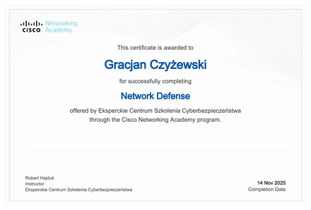 Certificate Network Defense